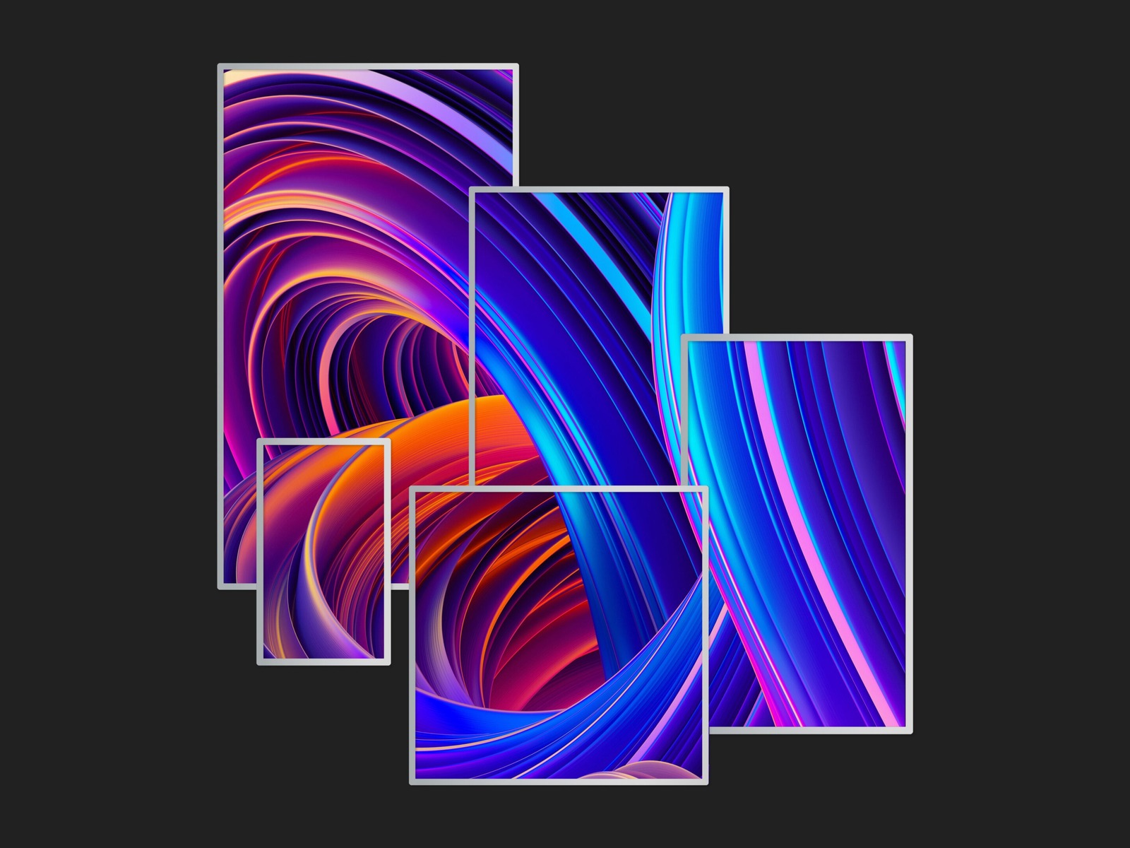 Videri Spark Series digital canvases in a range of sizes